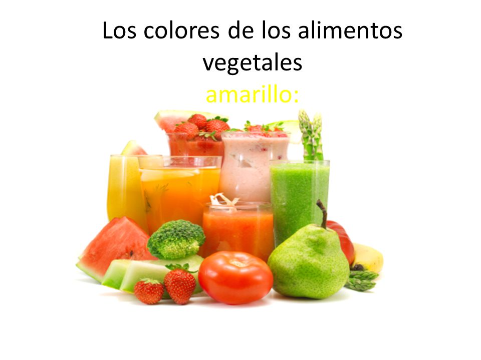 Los colores de los alimentos vegetales amarillo:
