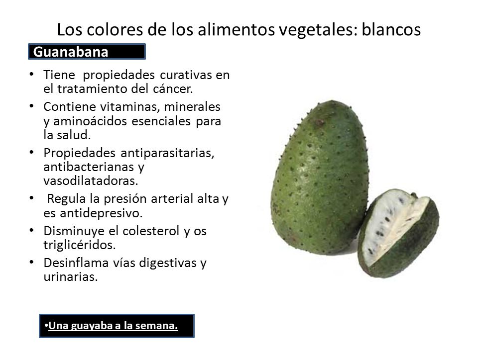 Los colores de los alimentos vegetales: blancos