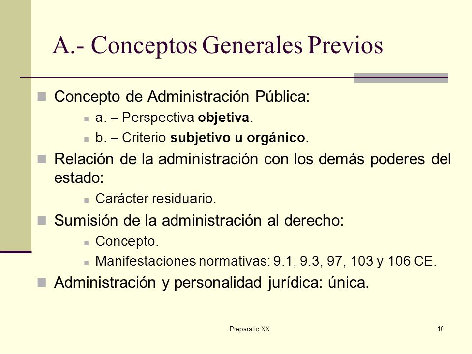 A.- Conceptos Generales Previos