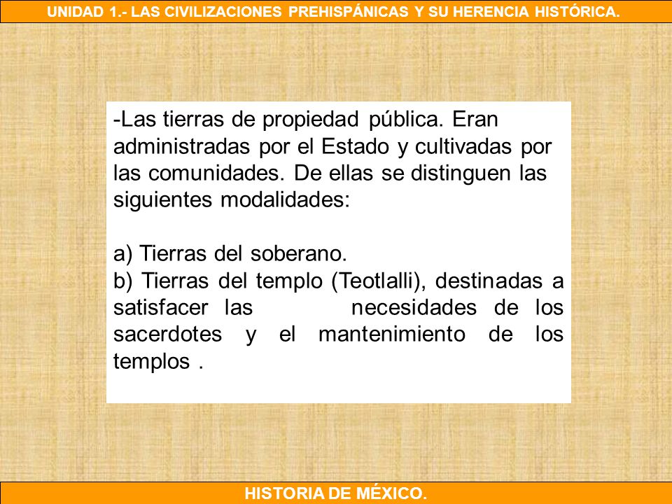 -Las tierras de propiedad pública