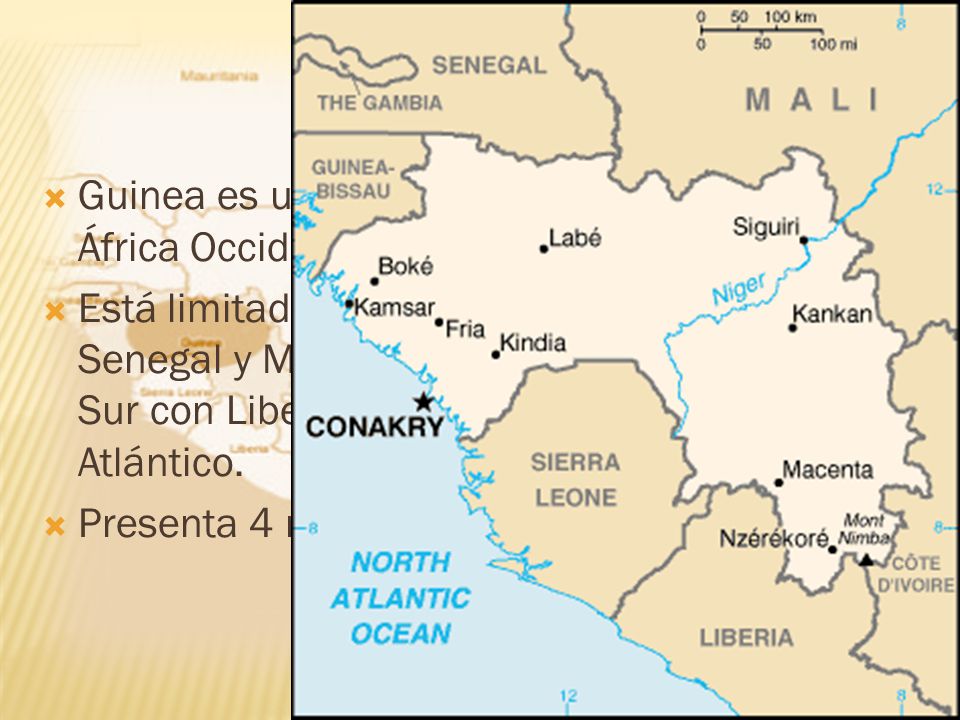Guinea es uno de los Estados que componen el África Occidental.