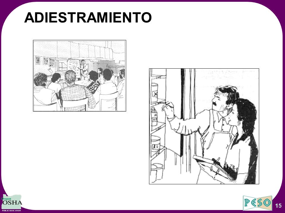 ADIESTRAMIENTO These Overhead Slides Correspond to Oregon OSHA’s Hazard Communication Aligned with GHS Worbook.
