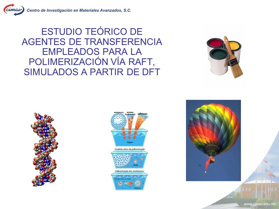 ESTUDIO TEÓRICO DE AGENTES DE TRANSFERENCIA EMPLEADOS PARA LA POLIMERIZACIÓN VÍA RAFT, SIMULADOS A PARTIR DE DFT