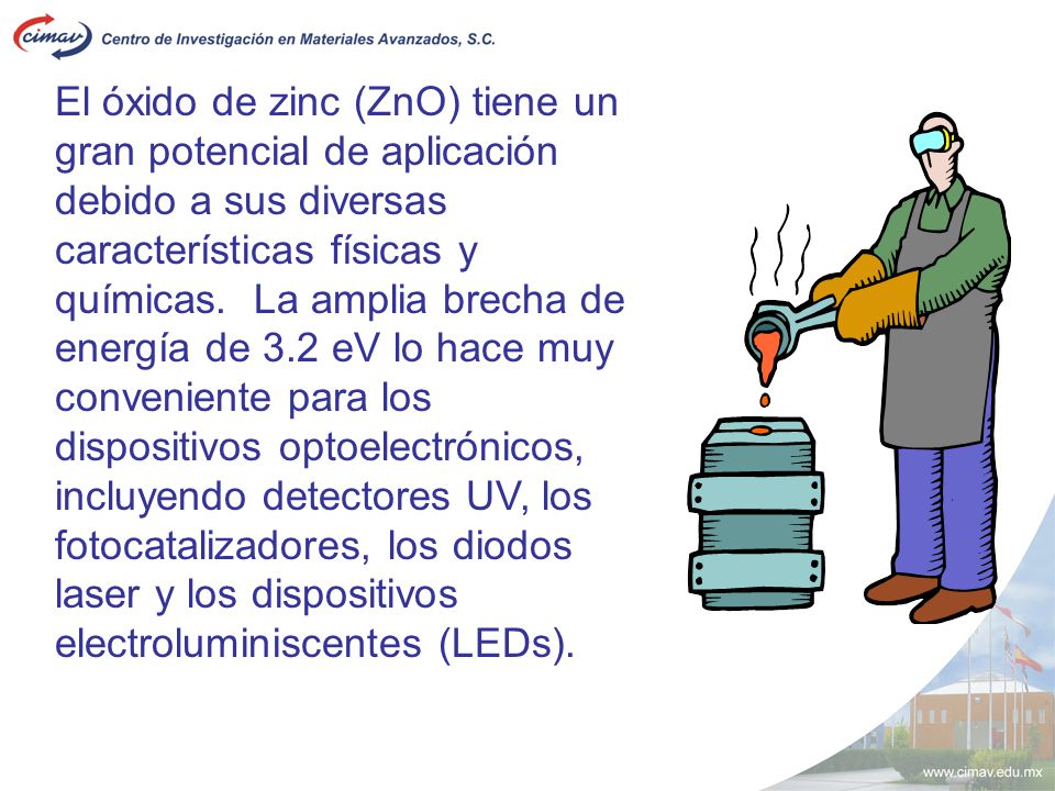 El óxido de zinc (ZnO) tiene un gran potencial de aplicación debido a sus diversas características físicas y químicas.