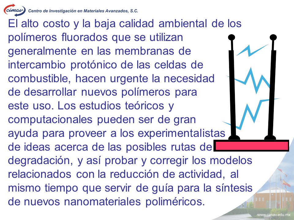 El alto costo y la baja calidad ambiental de los polímeros fluorados que se utilizan generalmente en las membranas de
