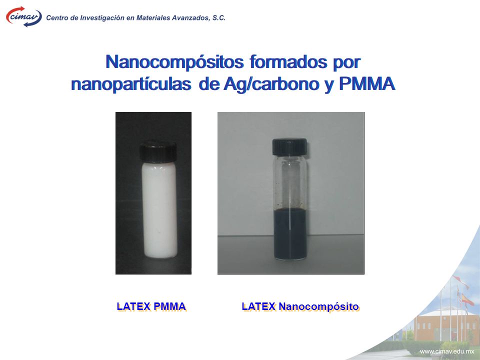 Nanocompósitos formados por nanopartículas de Ag/carbono y PMMA