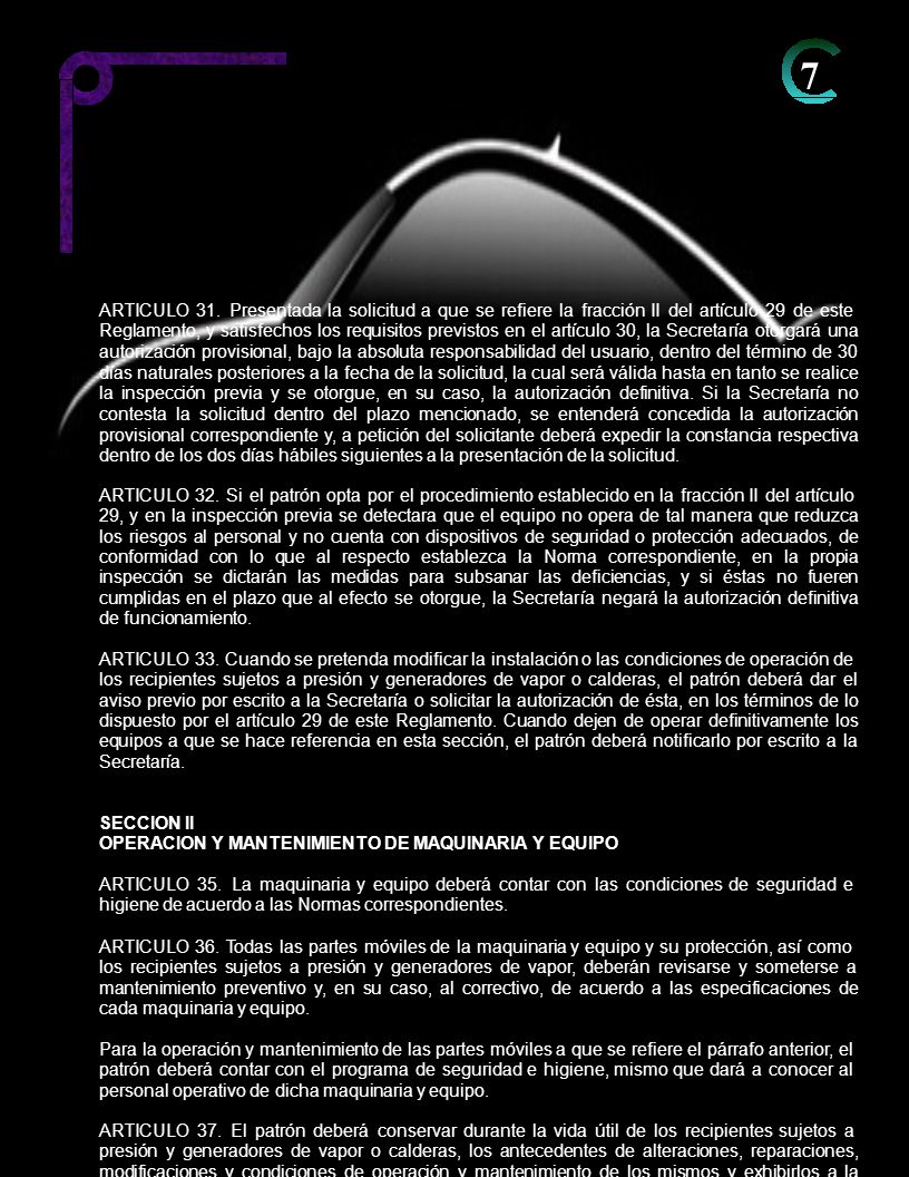 7 ARTICULO 31. Presentada la solicitud a que se refiere la fracción II del artículo 29 de este.