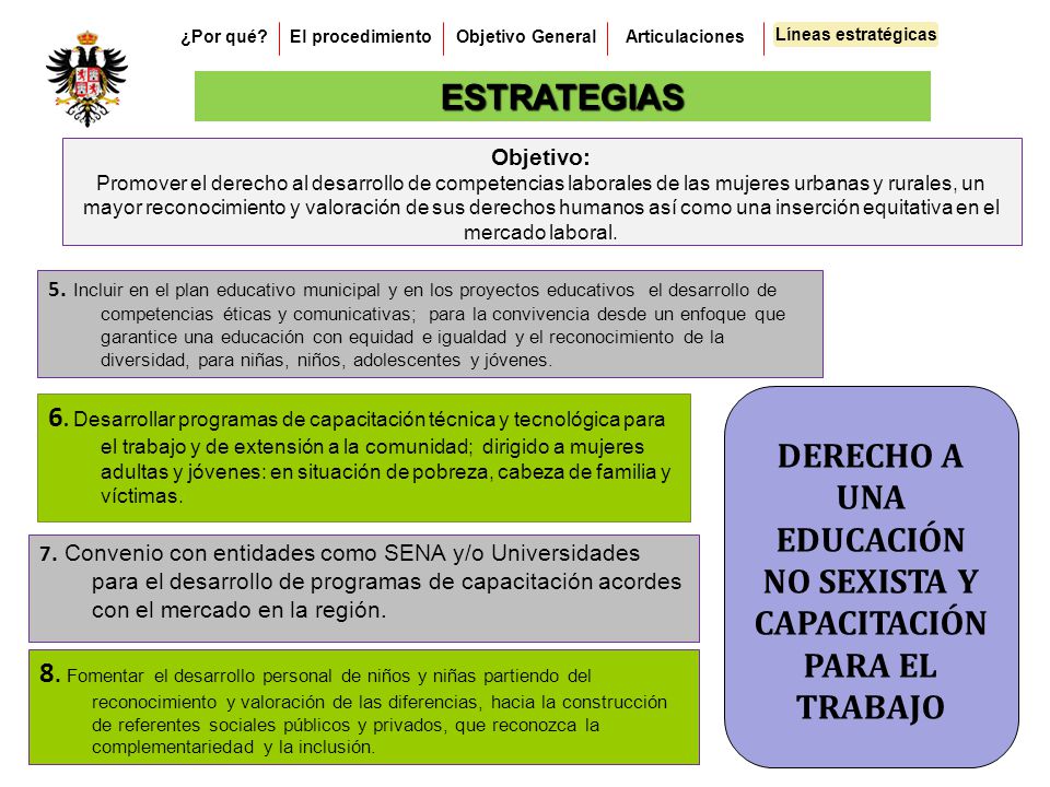 DERECHO A UNA EDUCACIÓN NO SEXISTA Y CAPACITACIÓN PARA EL TRABAJO