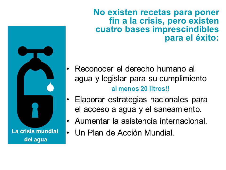No existen recetas para poner fin a la crisis, pero existen cuatro bases imprescindibles para el éxito: