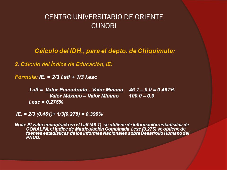 CENTRO UNIVERSITARIO DE ORIENTE CUNORI