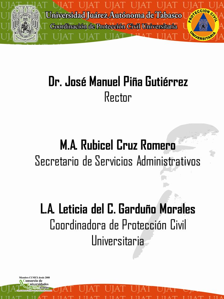 Dr. José Manuel Piña Gutiérrez L.A. Leticia del C. Garduño Morales