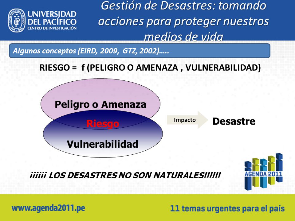 Gestión de Desastres: tomando acciones para proteger nuestros medios de vida