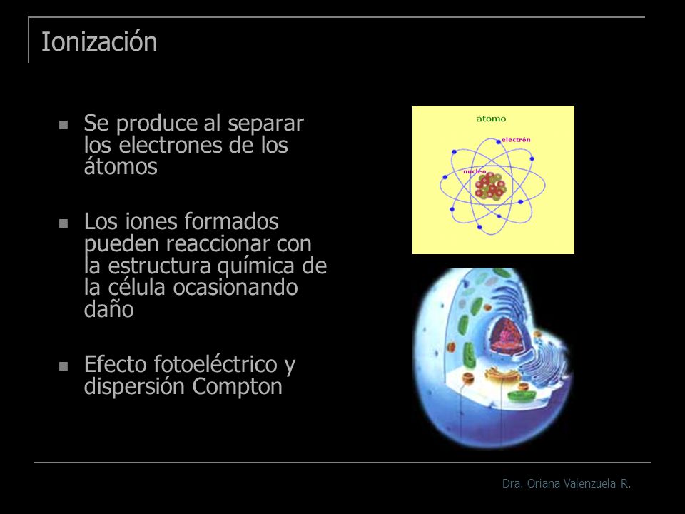 Ionización Se produce al separar los electrones de los átomos
