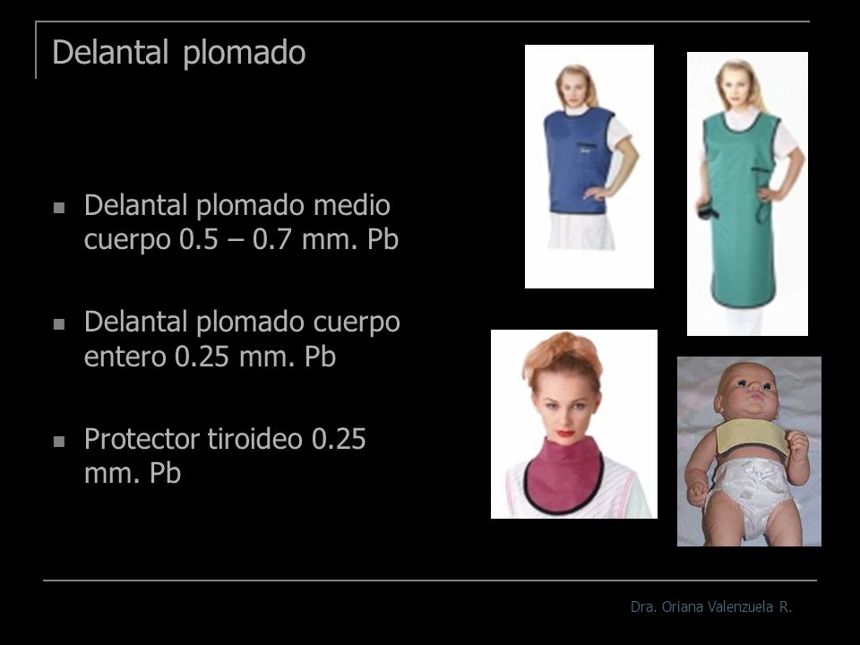 Delantal plomado Delantal plomado medio cuerpo 0.5 – 0.7 mm. Pb