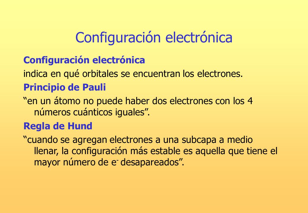 Configuración electrónica