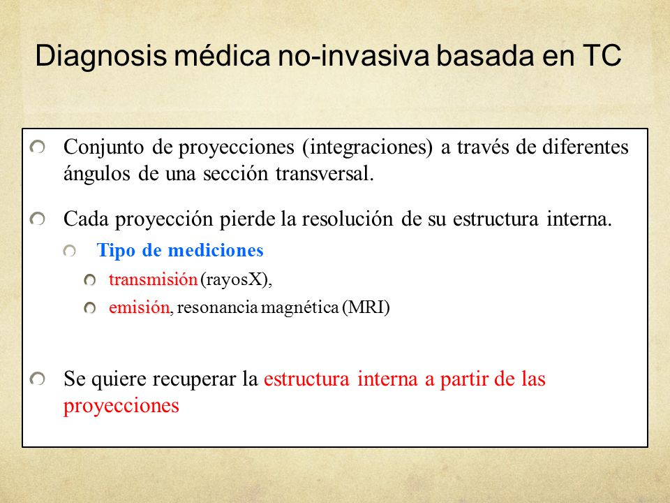 Diagnosis médica no-invasiva basada en TC
