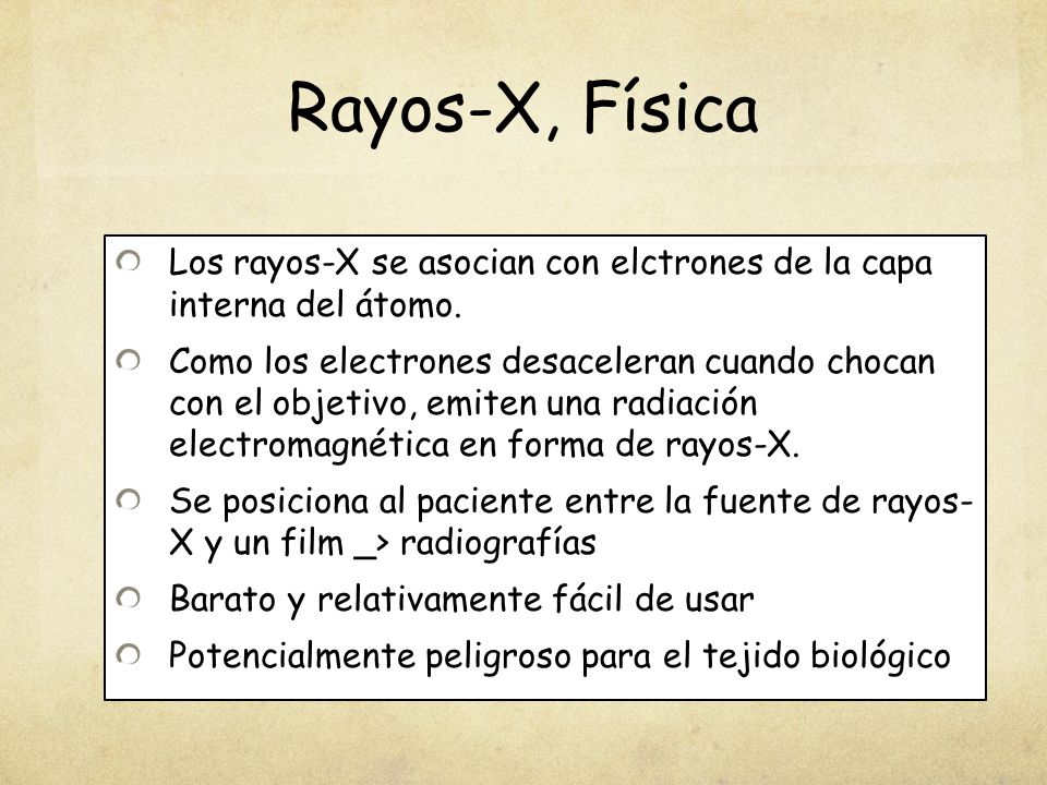 Rayos-X, Física Los rayos-X se asocian con elctrones de la capa interna del átomo.