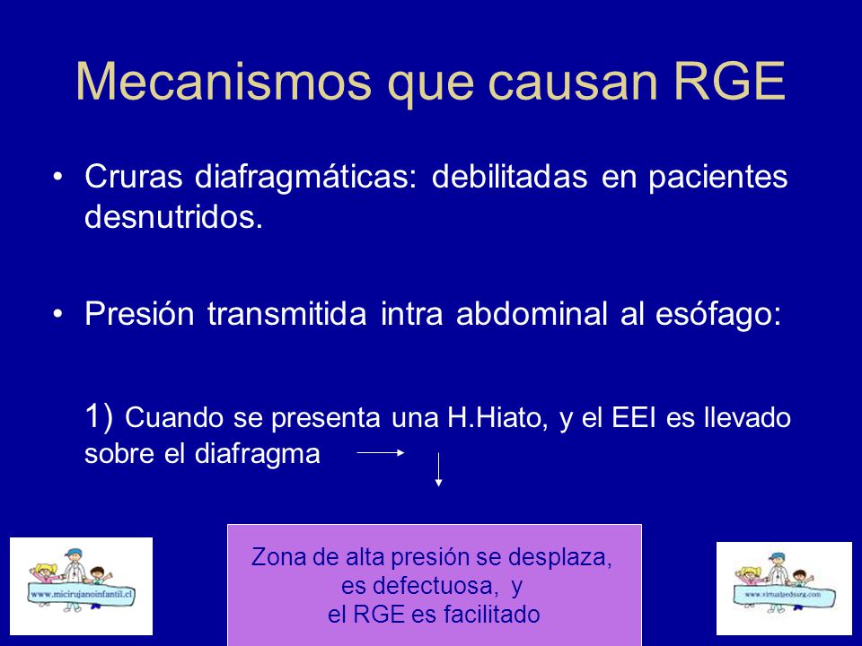 Mecanismos que causan RGE