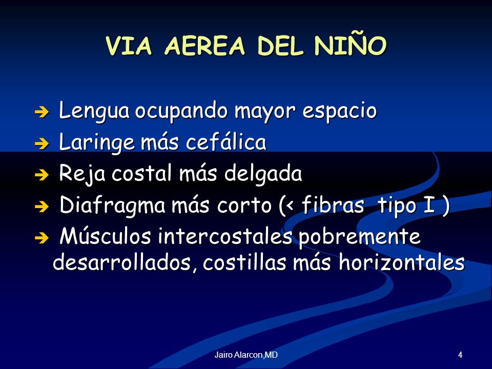 VIA AEREA DEL NIÑO Lengua ocupando mayor espacio Laringe más cefálica