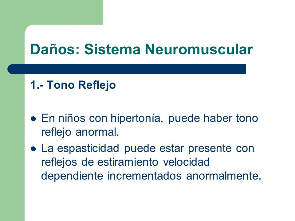 Daños: Sistema Neuromuscular