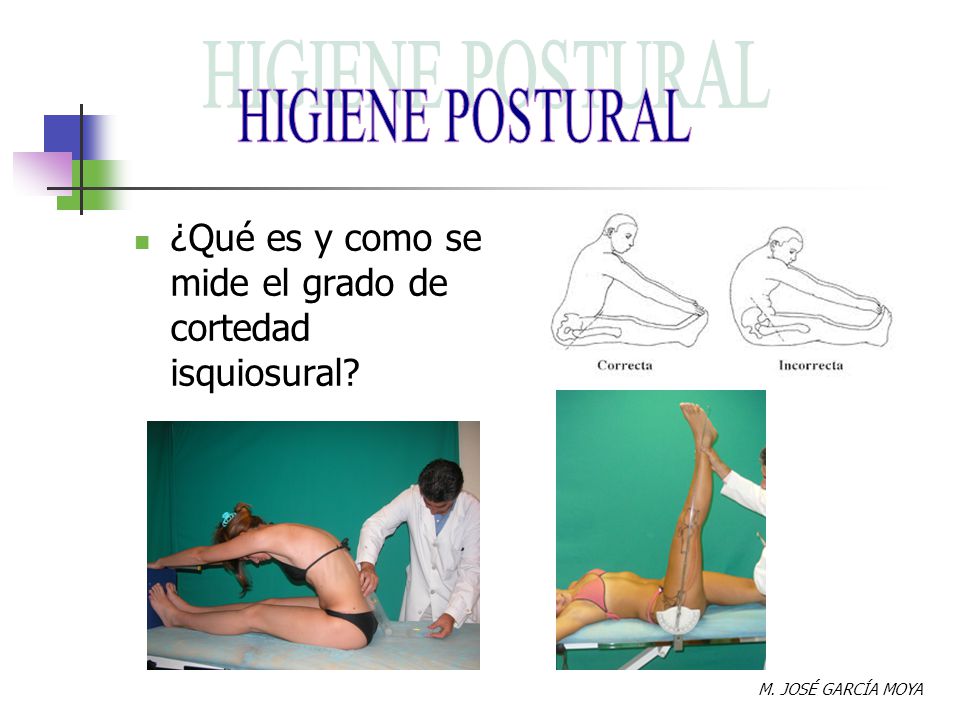 ¿Qué es y como se mide el grado de cortedad isquiosural