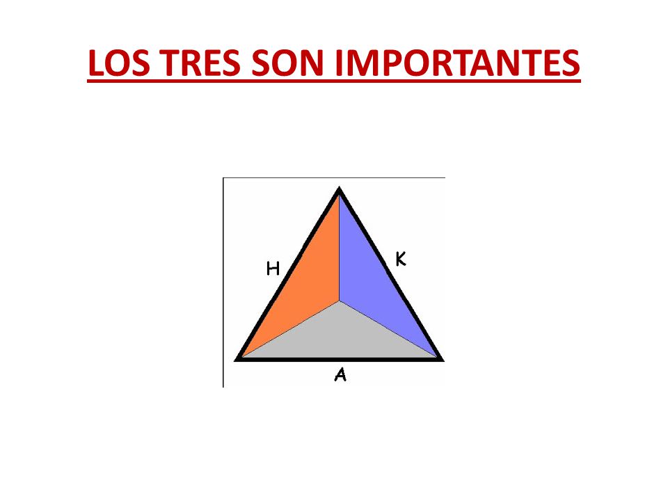 LOS TRES SON IMPORTANTES