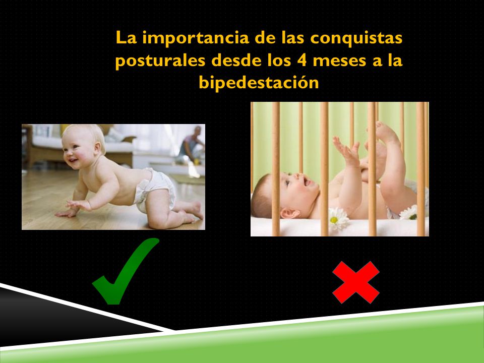 La importancia de las conquistas posturales desde los 4 meses a la bipedestación