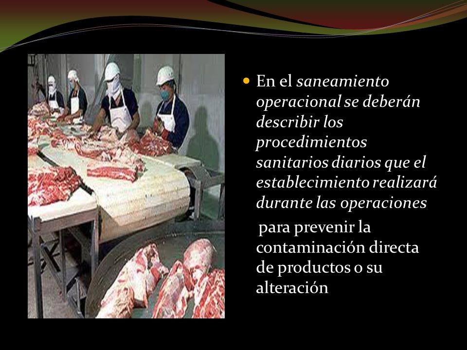 En el saneamiento operacional se deberán describir los procedimientos sanitarios diarios que el establecimiento realizará durante las operaciones