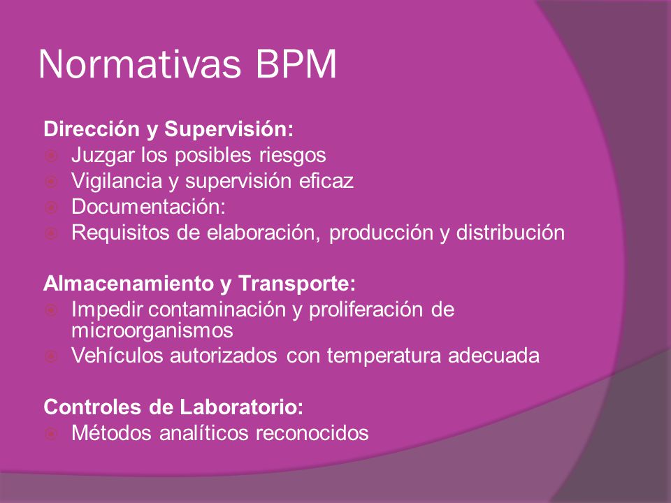 Normativas BPM Dirección y Supervisión: Juzgar los posibles riesgos