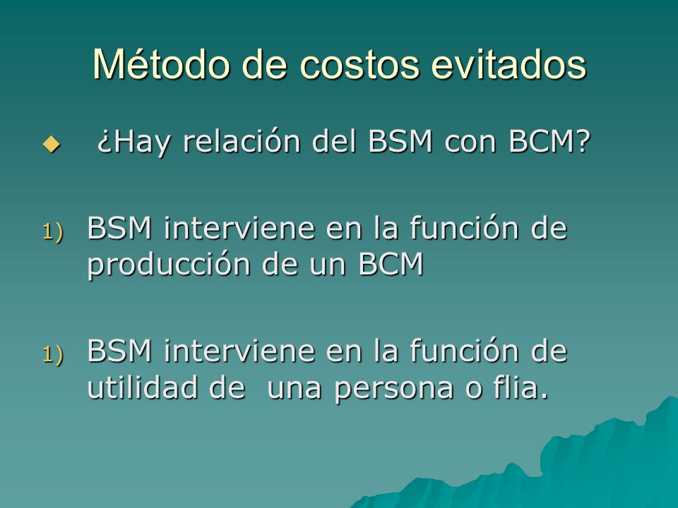 Método de costos evitados