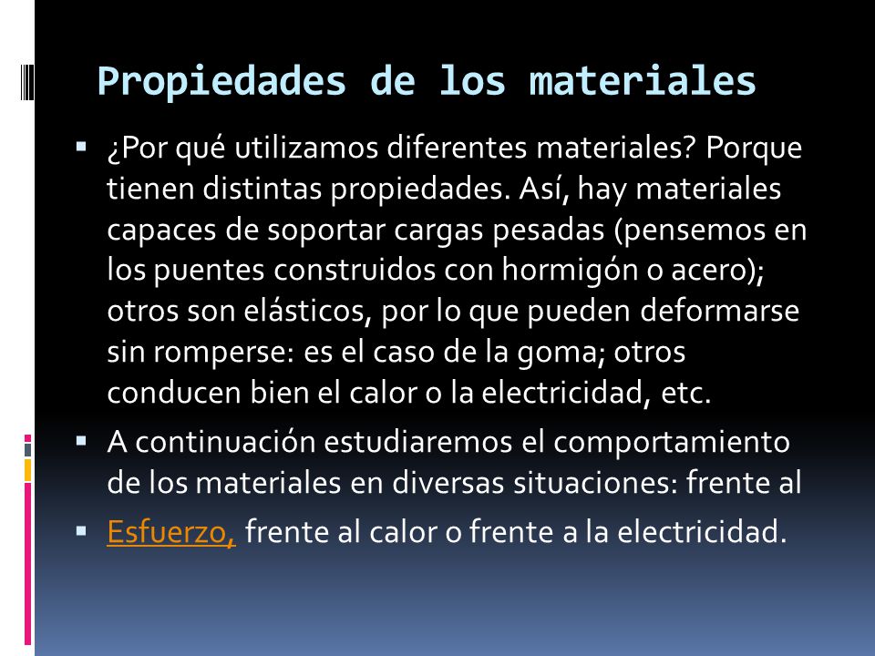Propiedades de los materiales