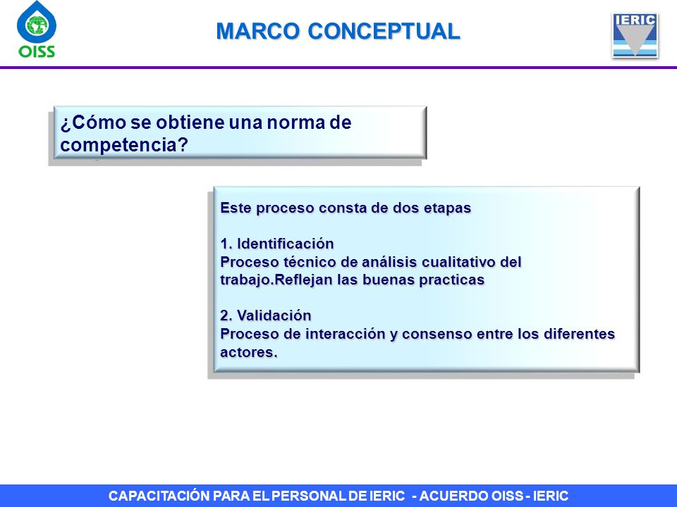 MARCO CONCEPTUAL ¿Cómo se obtiene una norma de competencia