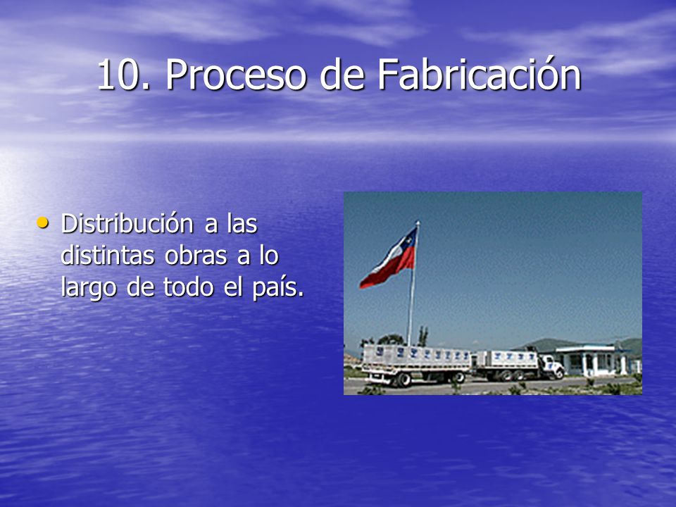 10. Proceso de Fabricación