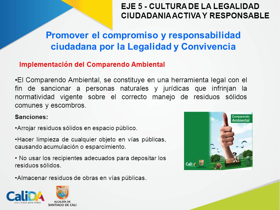 EJE 5 - CULTURA DE LA LEGALIDAD CIUDADANIA ACTIVA Y RESPONSABLE