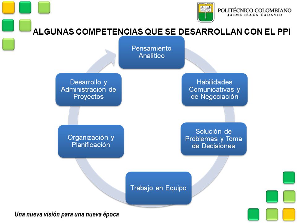 ALGUNAS COMPETENCIAS QUE SE DESARROLLAN CON EL PPI