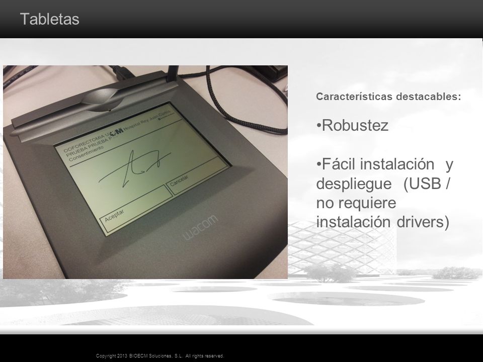 Fácil instalación y despliegue (USB / no requiere instalación drivers)