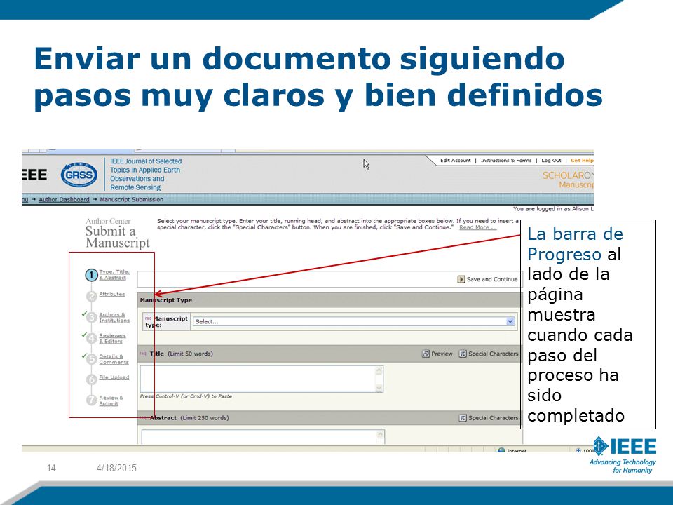 Enviar un documento siguiendo pasos muy claros y bien definidos