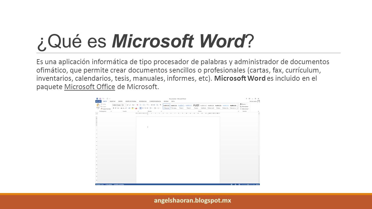 ¿Qué es Microsoft Word