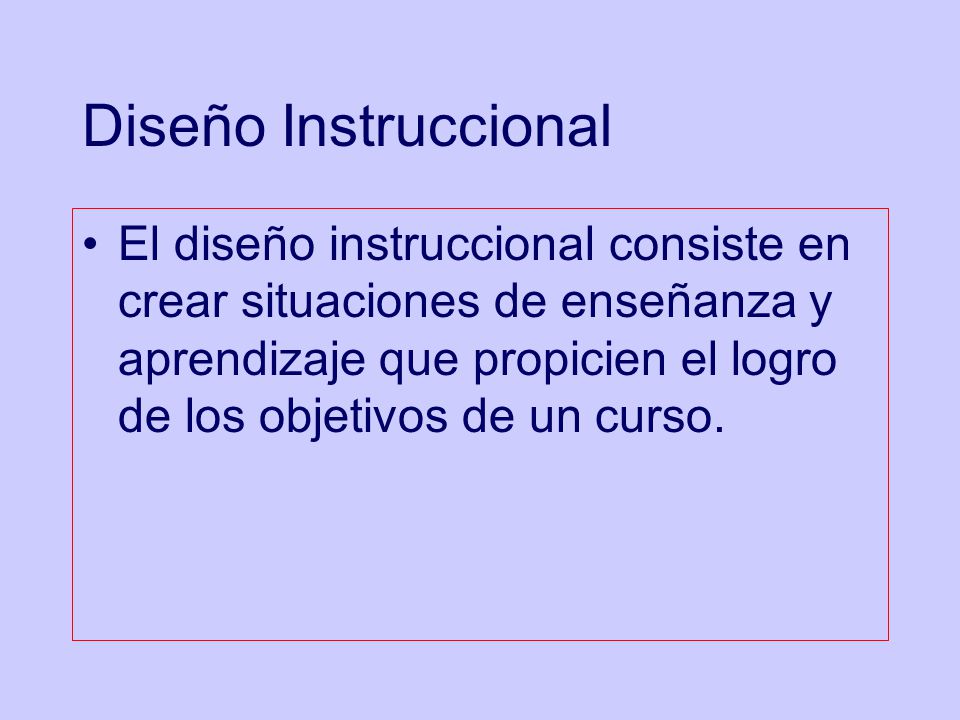 Diseño Instruccional