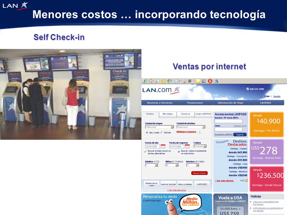 Menores costos … incorporando tecnología