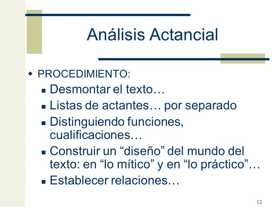 Análisis Actancial Desmontar el texto…