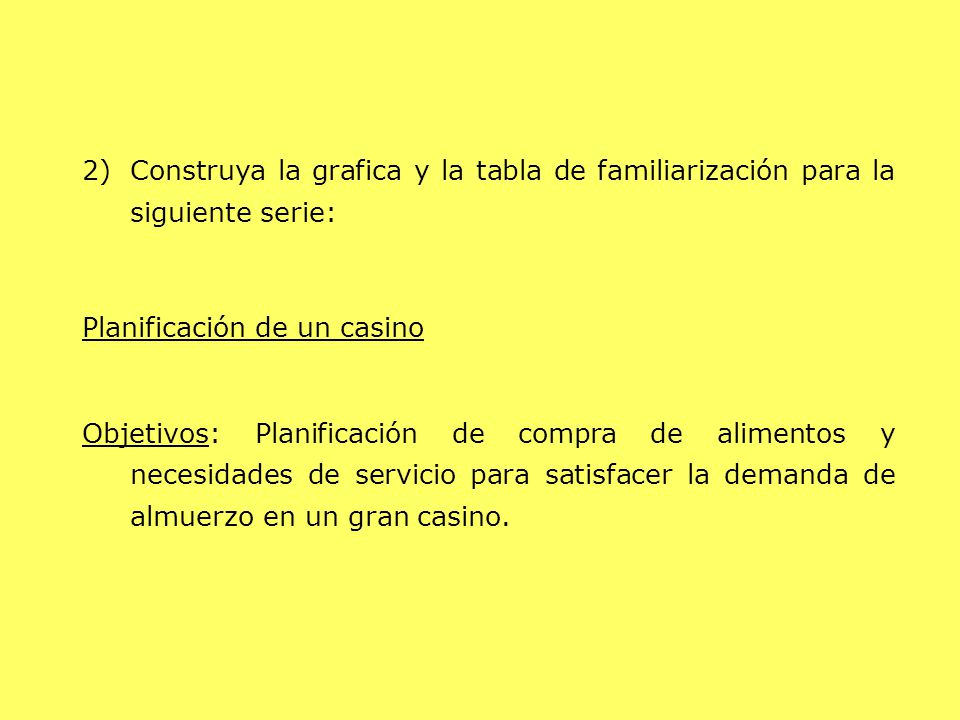 Construya la grafica y la tabla de familiarización para la siguiente serie: