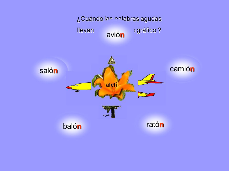 alelí ciprés avión además comerá camión salón volé bambú comió saldrás