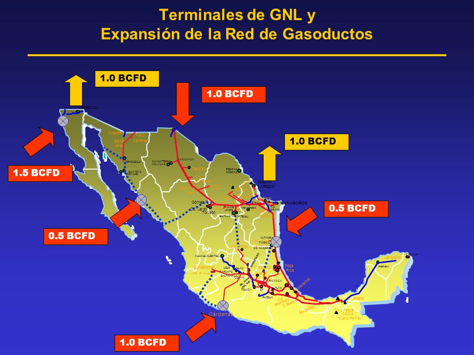 Terminales de GNL y Expansión de la Red de Gasoductos