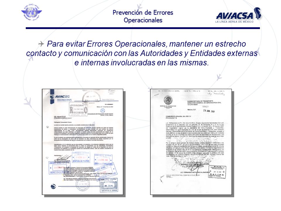 Prevención de Errores Operacionales