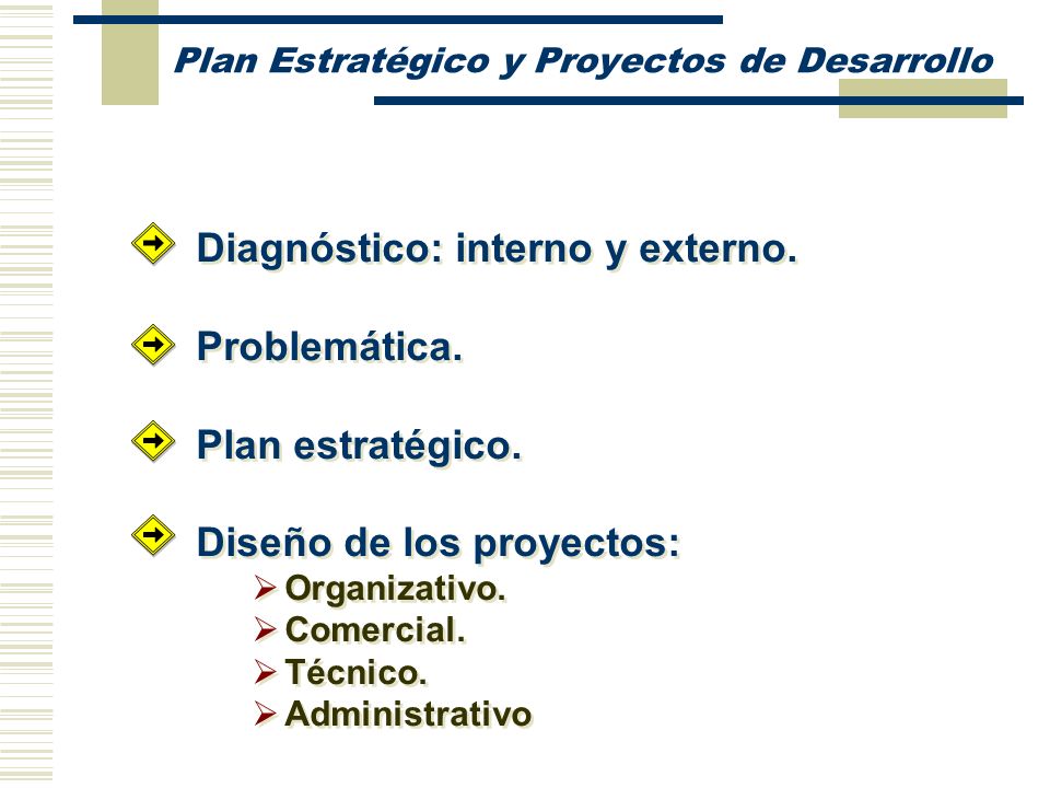 Plan Estratégico y Proyectos de Desarrollo