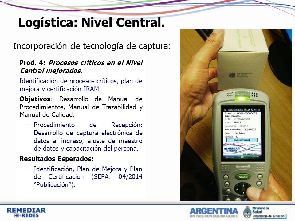Logística: Nivel Central.