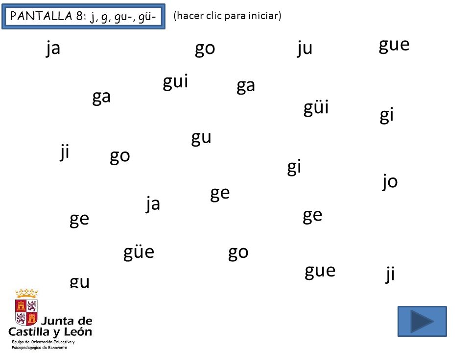 gue ja go ju gui ga ga güi gi gu ji go gi jo ge ja ge ge güe go gue ji