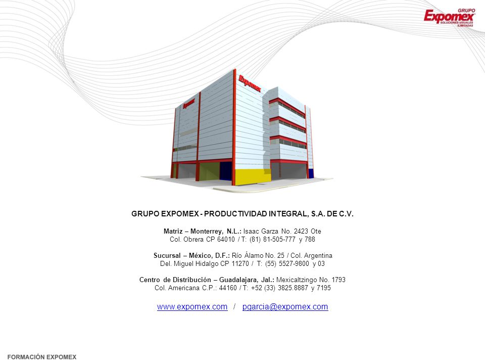 GRUPO EXPOMEX - PRODUCTIVIDAD INTEGRAL, S.A. DE C.V.