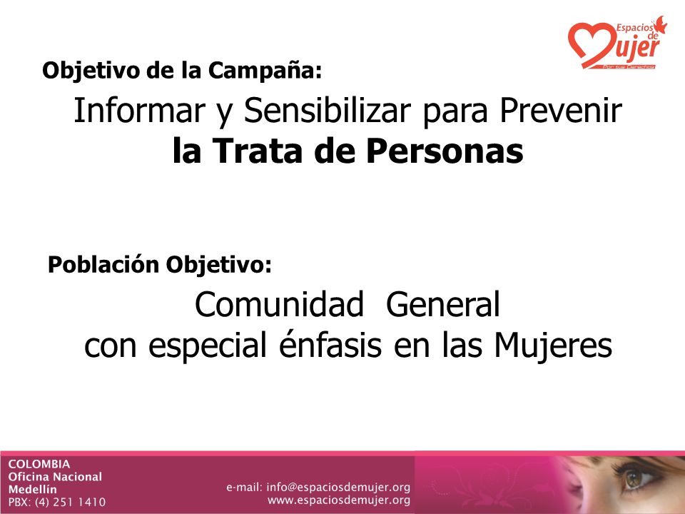 Informar y Sensibilizar para Prevenir la Trata de Personas